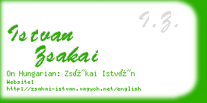 istvan zsakai business card